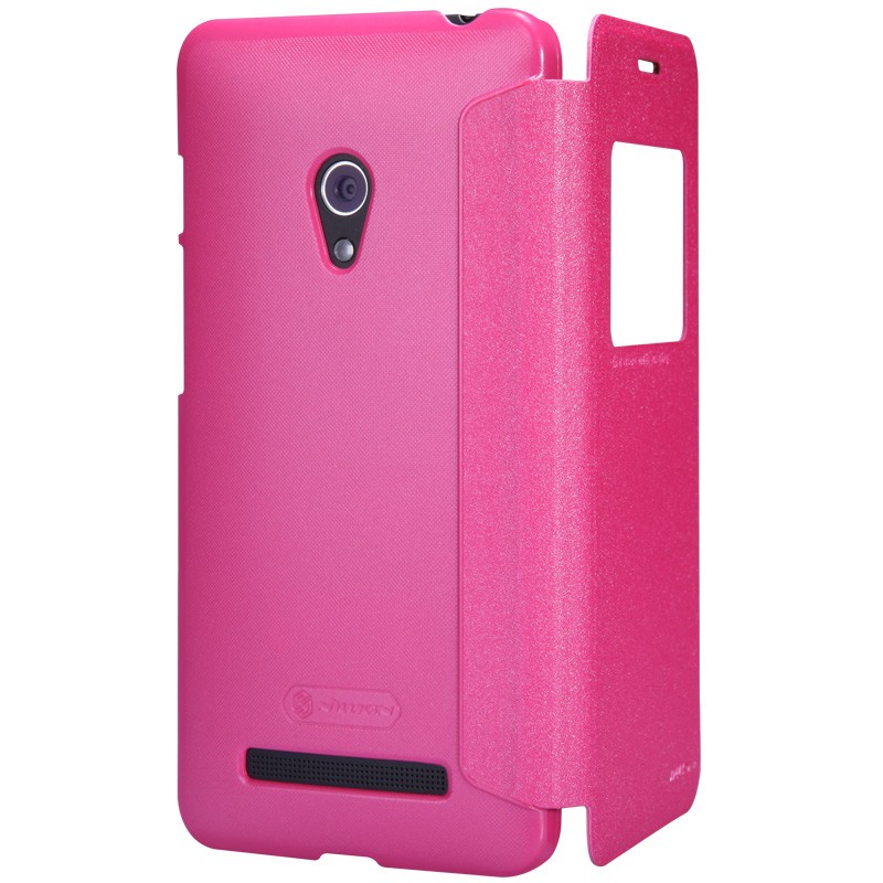 Книжка Nillkin Sparkle для Asus ZenFone 5 A501CG Рожева-2